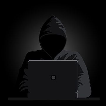 Hacker Hacking Vector Hd Images, Hacker Wearing Hoodie And Using Laptop Computer Freak Hacking And Malware Concept Geek Digital Hackers Scammer Phishing Mysterious Fraud Spy Thief, Army, Computer Freak, Cyber War PNG Image For Free Download