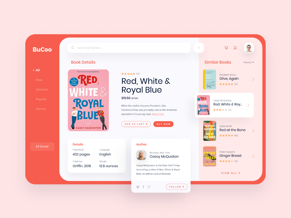 Bucoo – Books Store App