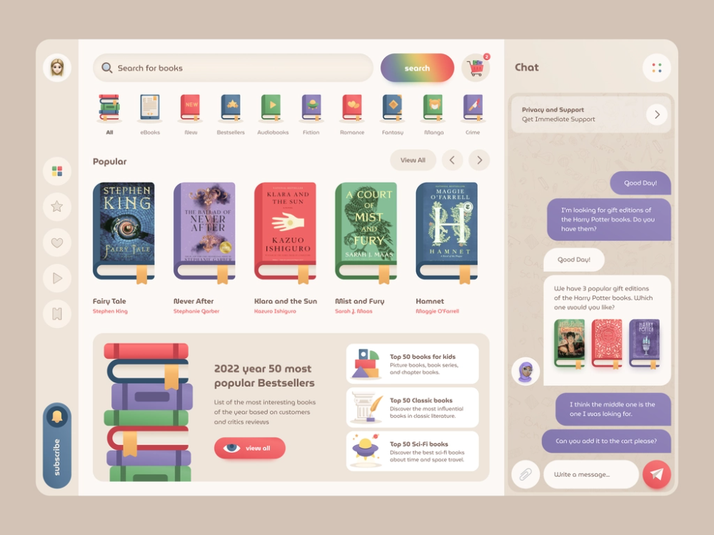 Book Store Concept 📚