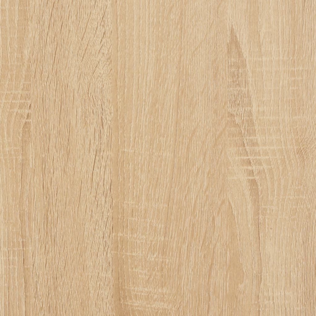 Banc banquette de rangement couleur chêne sonoma 82 x 42 x 45 cm bois d’ingénierie brun DEC024757