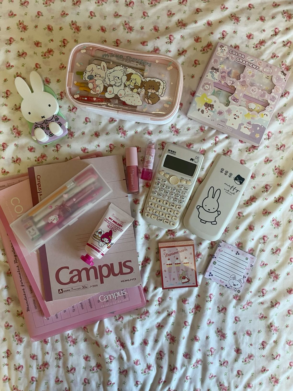 cute pink stationery