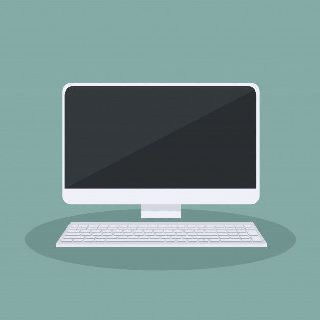 Diseño de vector de computadora personal | Vector Premium